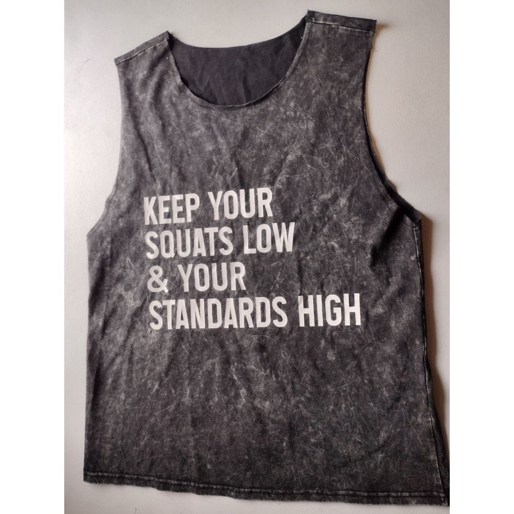 Black Graphic Muscle Tee